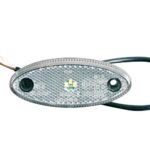 Positionslygte, hvid m/refleks - LED (hvid stik)