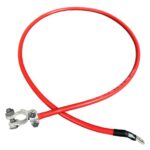 Startkabel 25 KV rød 3VT, 120 cm, monteret