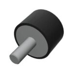 Gummibuffer ø30 x 20 mm m/gevind