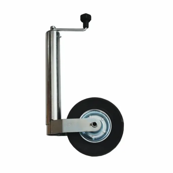 Støttehjul Ø60mm 400Kg 220x60mm hjul gummi/stål
