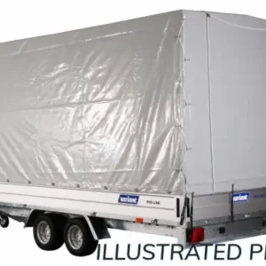 Høj presenning m/stativ - 210 cm indv. når mont.