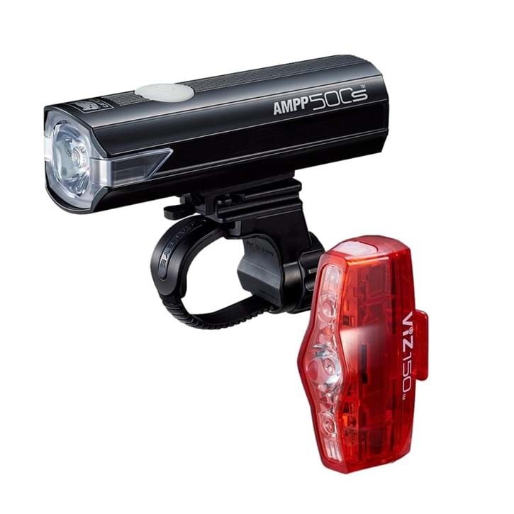Cateye AMPP500S/ViZ150 lygtesæt USB-C genopladelig 500/150 lumen